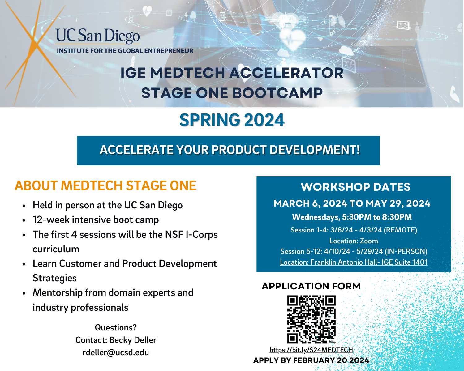 IGE MedTech Stage One Apps Due